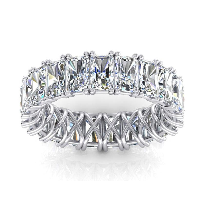 Radiant Cut Eternity Band 11 Ct. Gold Lab Grown Diamond Jewelry
