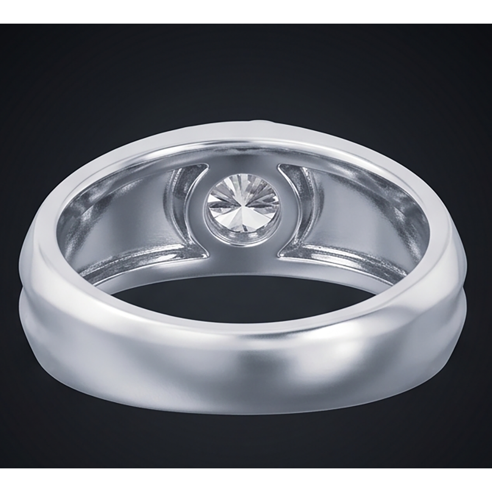 Real Oval Natural Earth Mined Diamond ( Not Lab Grown ) Ring Mens Jewelry Bezel