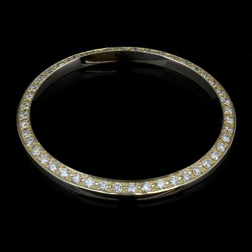 Real 2.5 Carats 26 mm Custom Round Bezel To Fit Rolex Datejust Or Date Watch - Watch Bezel-harrychadent.ca