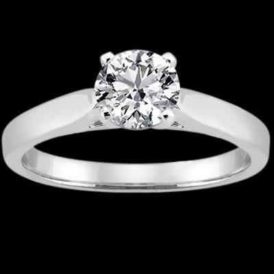 Real Diamond 1.51 Carats Solitaire Ring White Gold New