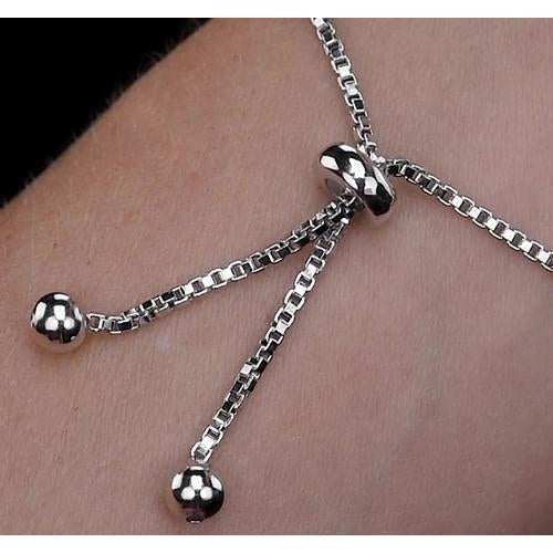 Real Diamond Bracelet Heart 4 Carats Women Jewelry 14K - Chain Bracelet-harrychadent.ca