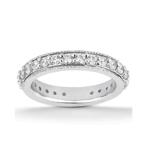 Real Diamond Engagement Ring Vintage Style Wrap Band Set 2.45 Carats WG