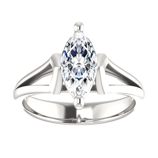 Real Diamond Solitaire Ring 1.50 Carats Basket Setting Women Jewelry