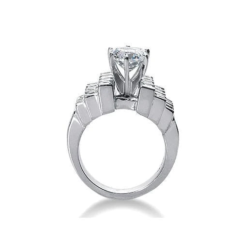 Real Diamonds Engagement Fancy Ring 3.50 Carat 14K