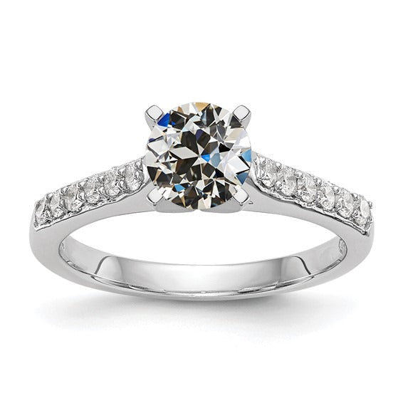 Real Old Miner Diamond Engagement Ring 4 Prong Set Jewelry 2.75 Carats Gold - Engagement Ring-harrychadent.ca