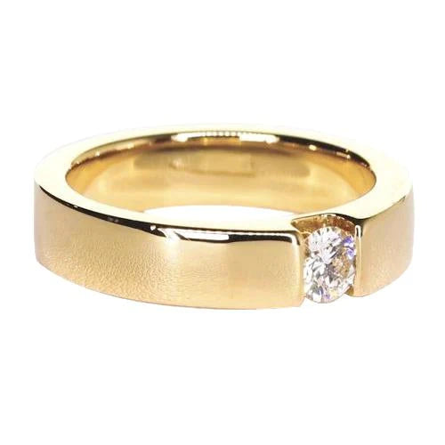 Real Tension Set 0.30 Carats Yellow Gold 14K Anniversary