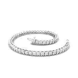 Real White Diamond Tennis Bracelet - Tennis Bracelet-harrychadent.ca