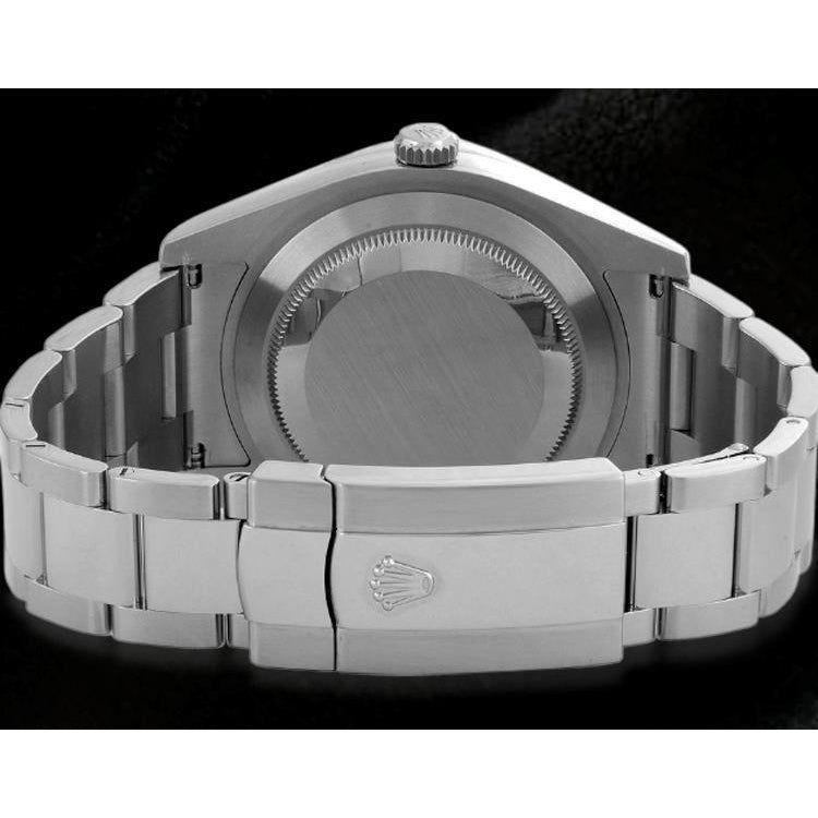 Rolex Date Just Two 41 Mm White Dial Men Watch Oyster Bracelet Ss