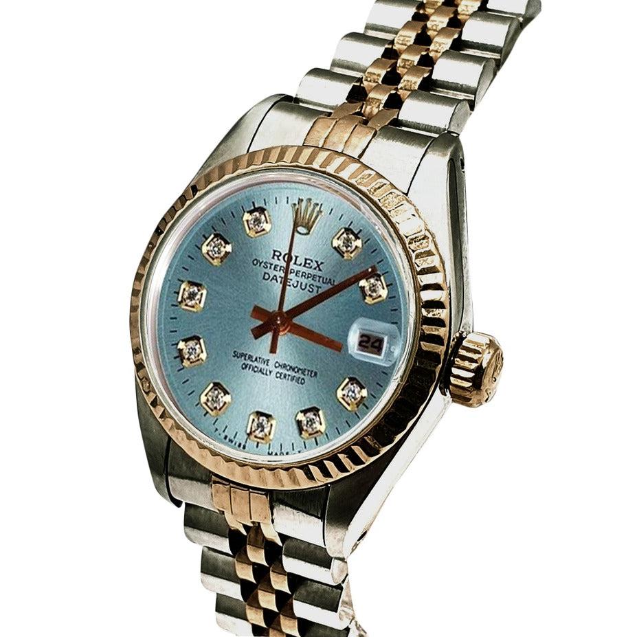 Watch Blue Diamond Dial