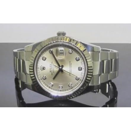 Silver Diamond Dial Oyster