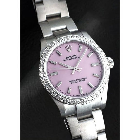 Pink Luminous Dial Ladies Watch