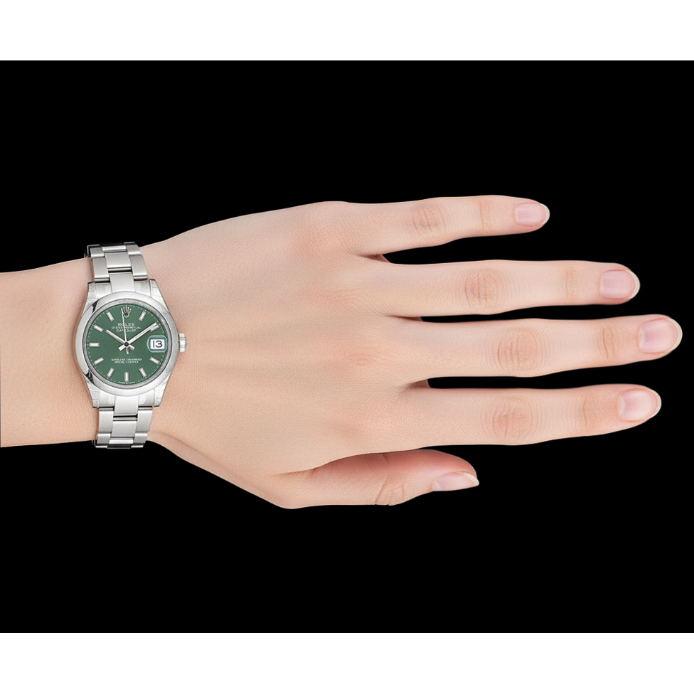 Rolex Datejust 31mm Mint Green Luminous Dial Stainless Steel Watch P3