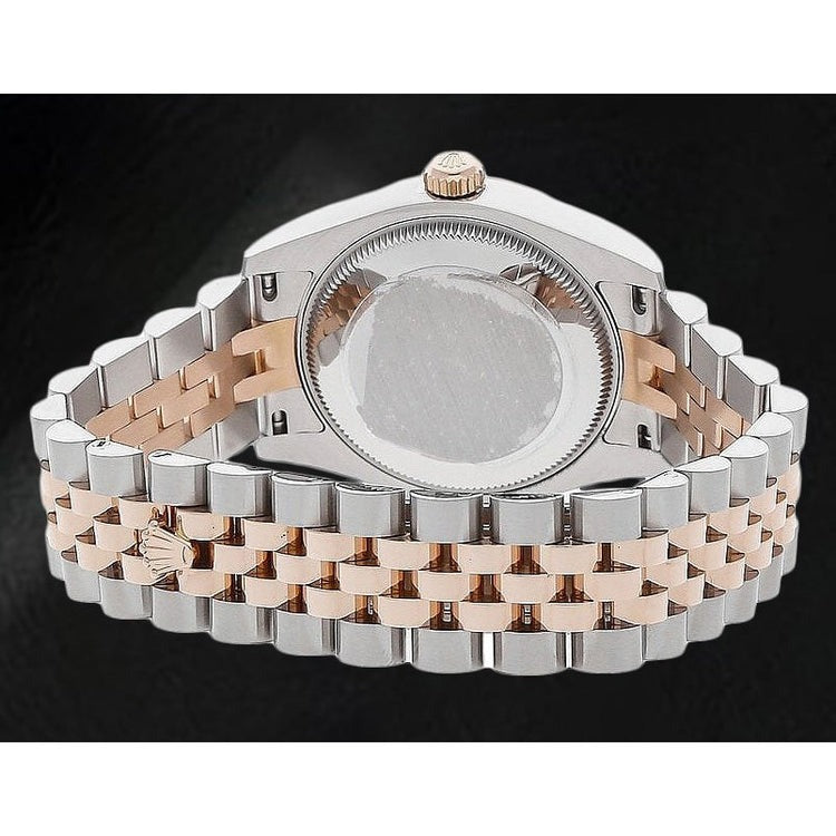 Rose Gold and Steel Women Watch