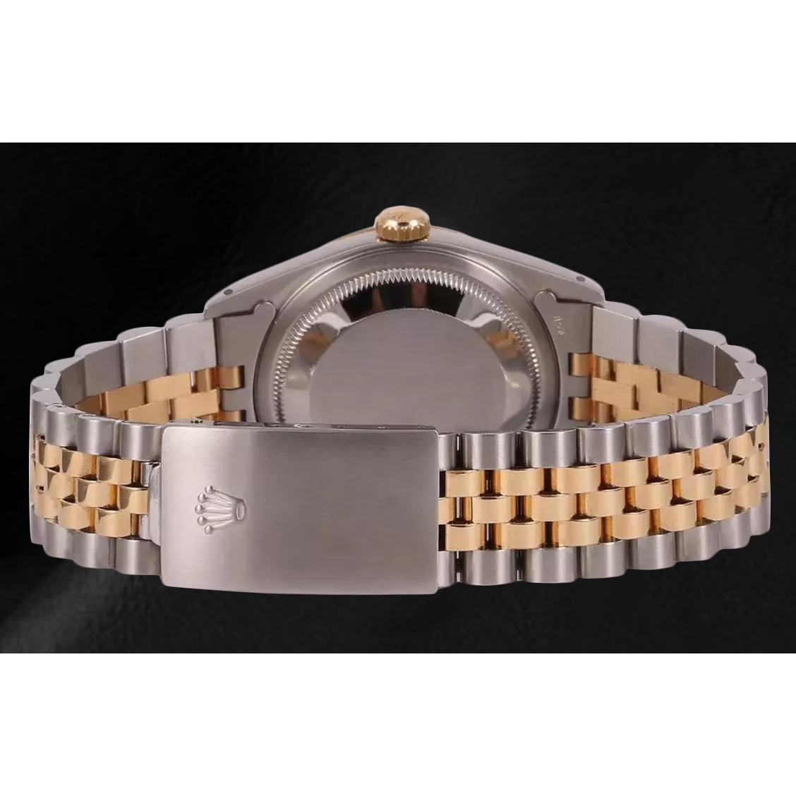 Rolex Datejust Men Watch Mother Of Pearl Diamond Dial Two Tone QUICK SET