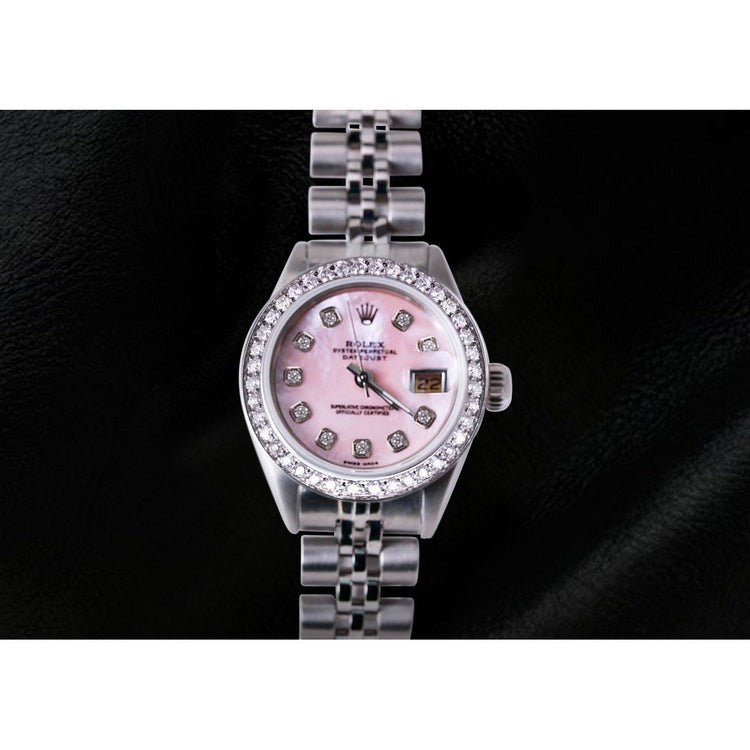 Datejust Ss Jubilee Bracelet Pink Mop Diamond Dial