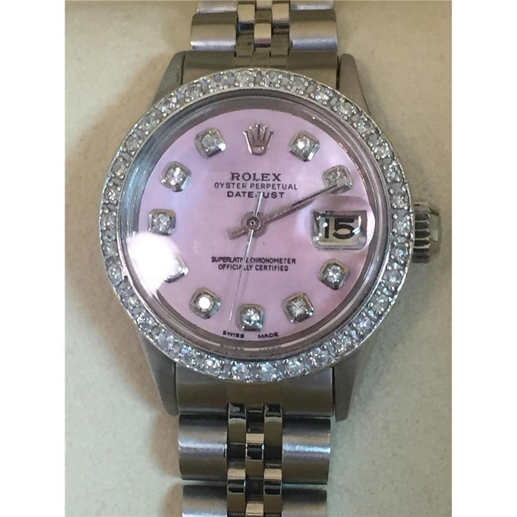 Rolex oyster diamond bezel online