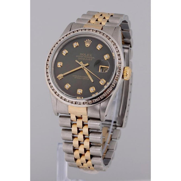 Datejust Watch Two Tone Men Channel