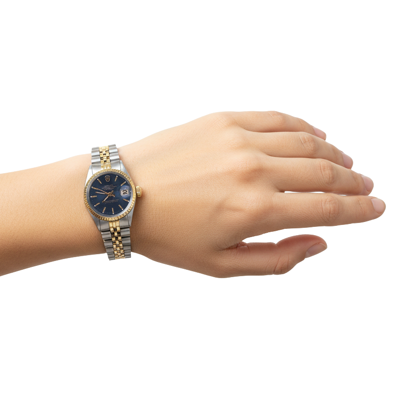 Rolex Ladies Datejust Watch Fluted Bezel Jubilee Bracelet Ss And Gold P2