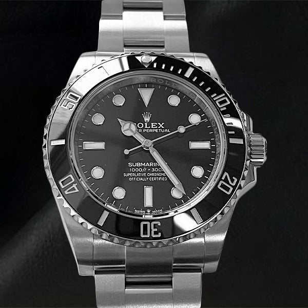 Rolex Submariner 41mm No Date Black Dial SS Men s Watch