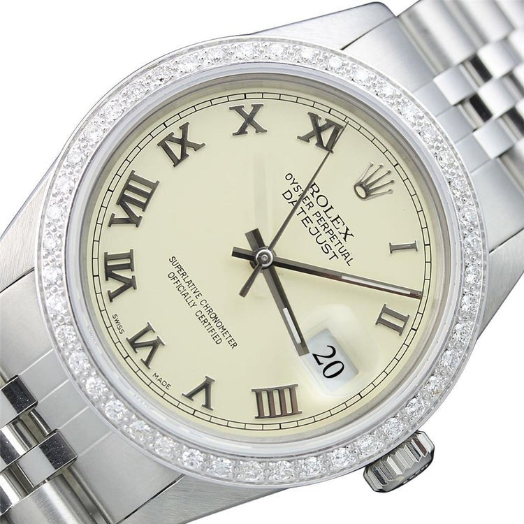 Bezel Men Watch Ss & Gold Rolex