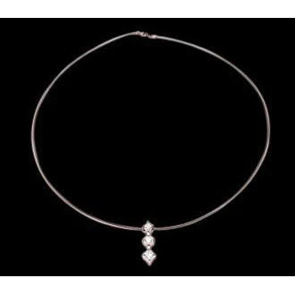Rose Gold Natural Diamond Necklace Journey Pendant 1.5 Ct. Yards Of Diamonds