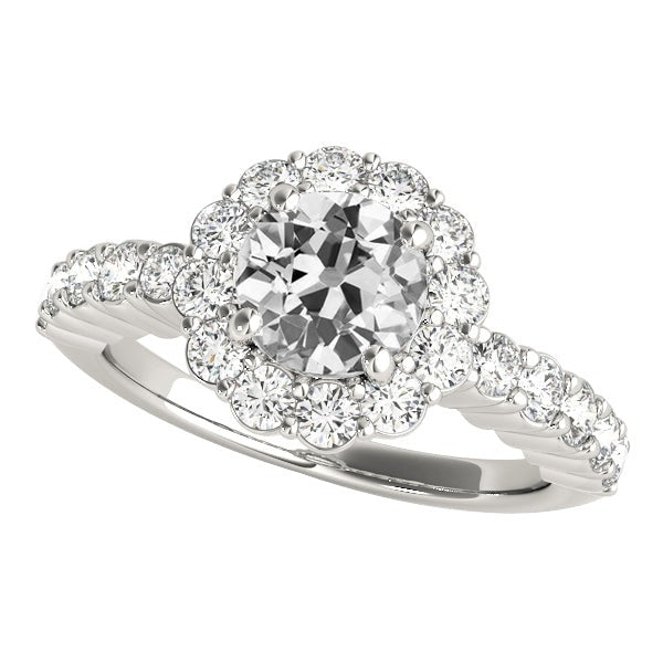 natural round diamond 4.75ct ring front view