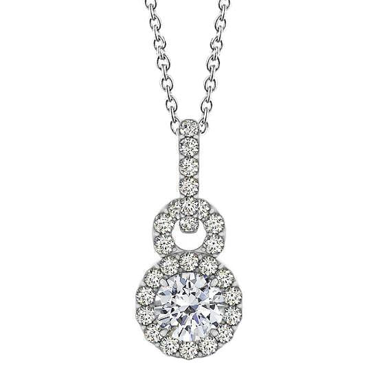 Natural clearance diamond pendant