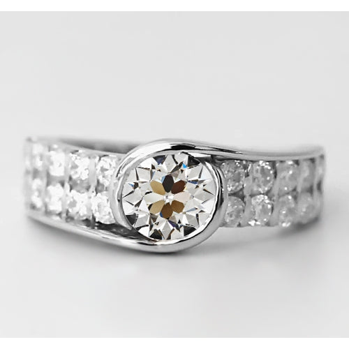High-End Solitaire Ring with Accents 1.50 ct – main view