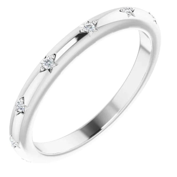 Round Real Diamond Eternity Band 0.30 Carats
