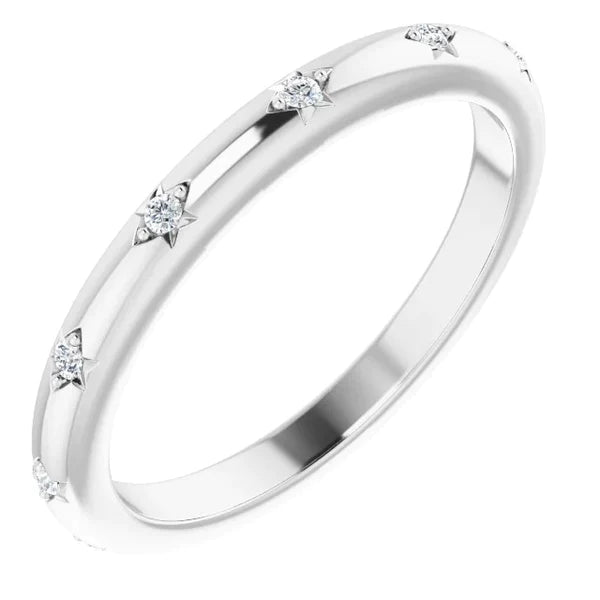Round Real Diamond Eternity Band 0.30 Carats