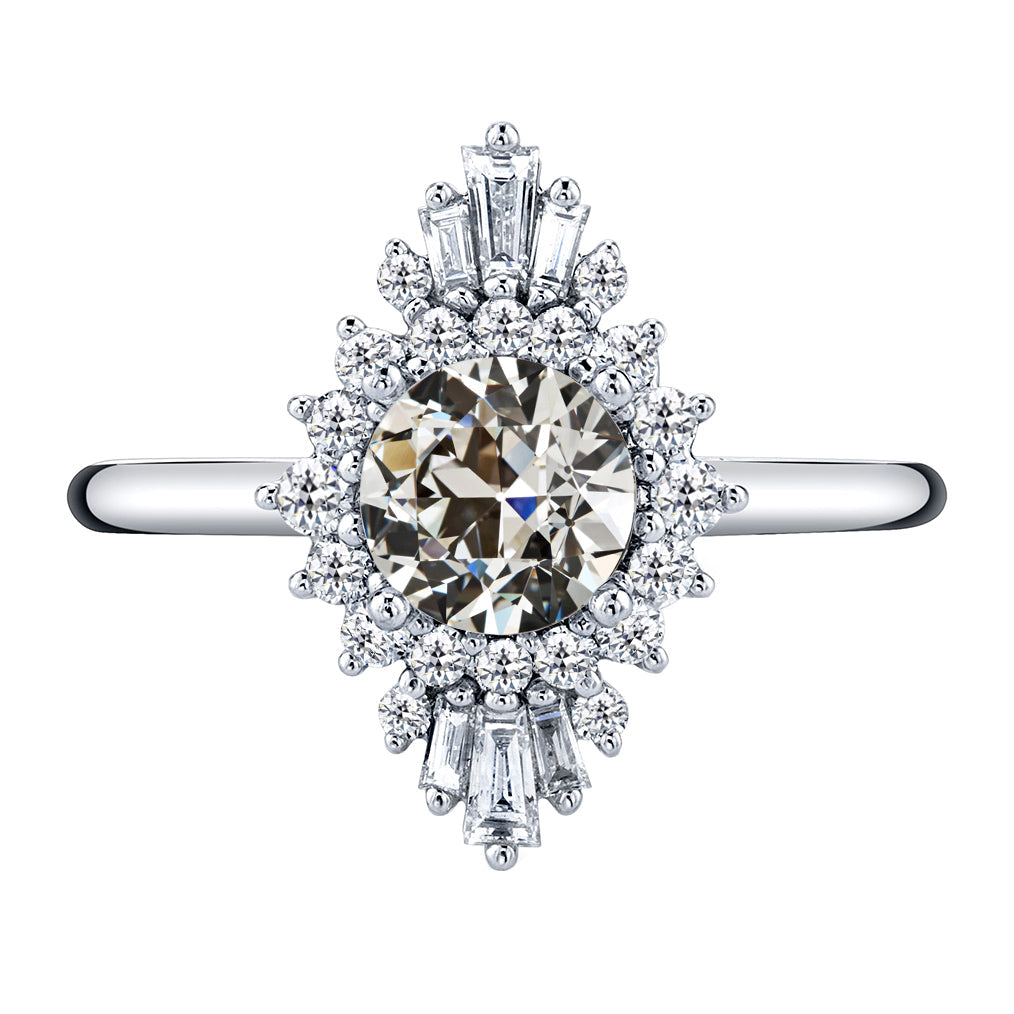 Dazzling Halo Engagement Ring 2 ct – main view