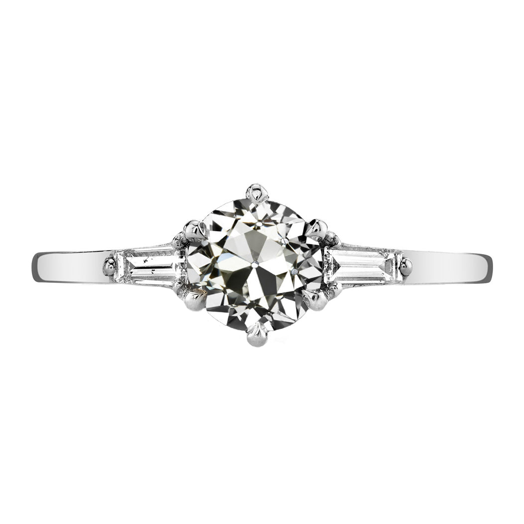 Authentic Brilliant Diamond Three Stone Ring – main view