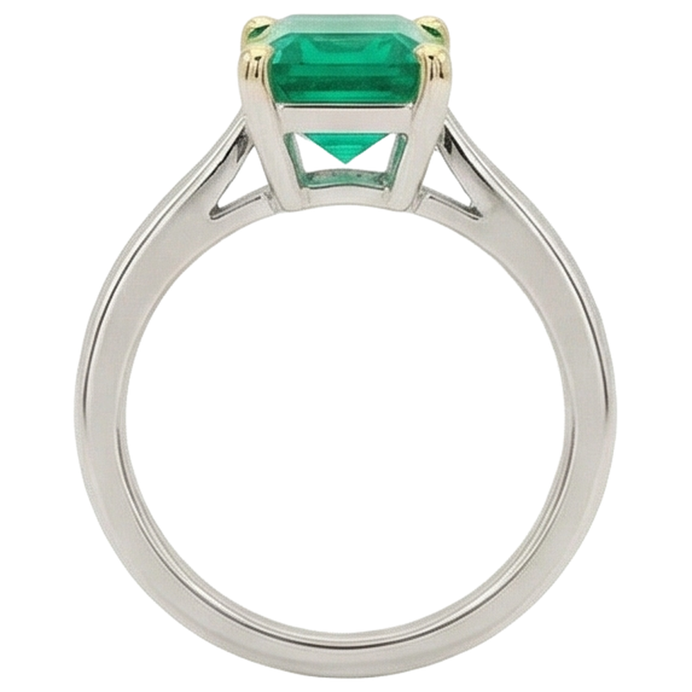 Elegant Gemstone Ring 2.50 ct – back view