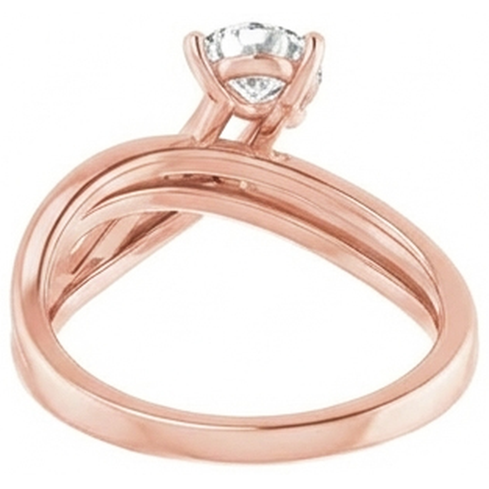 natural pear diamond 2ct ring top view