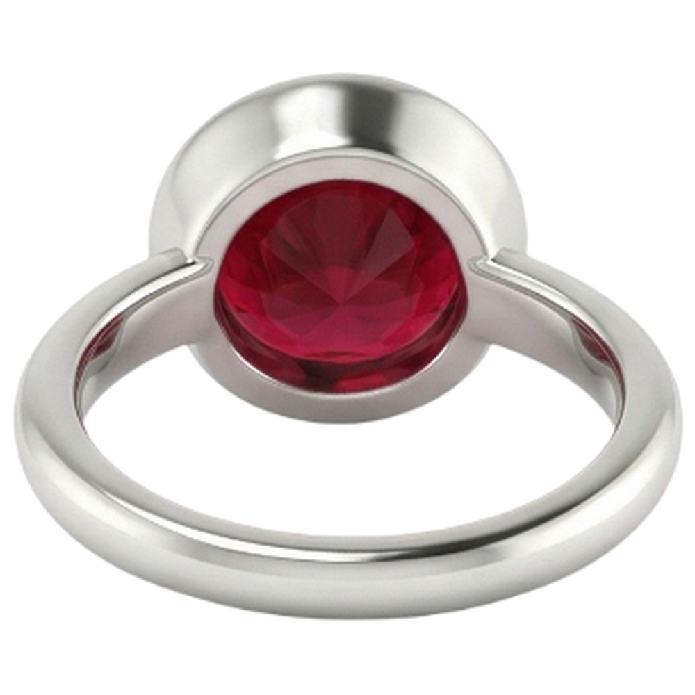Solitaire Ring 0.75 Carats Burmese Ruby Ladies Jewelry New
