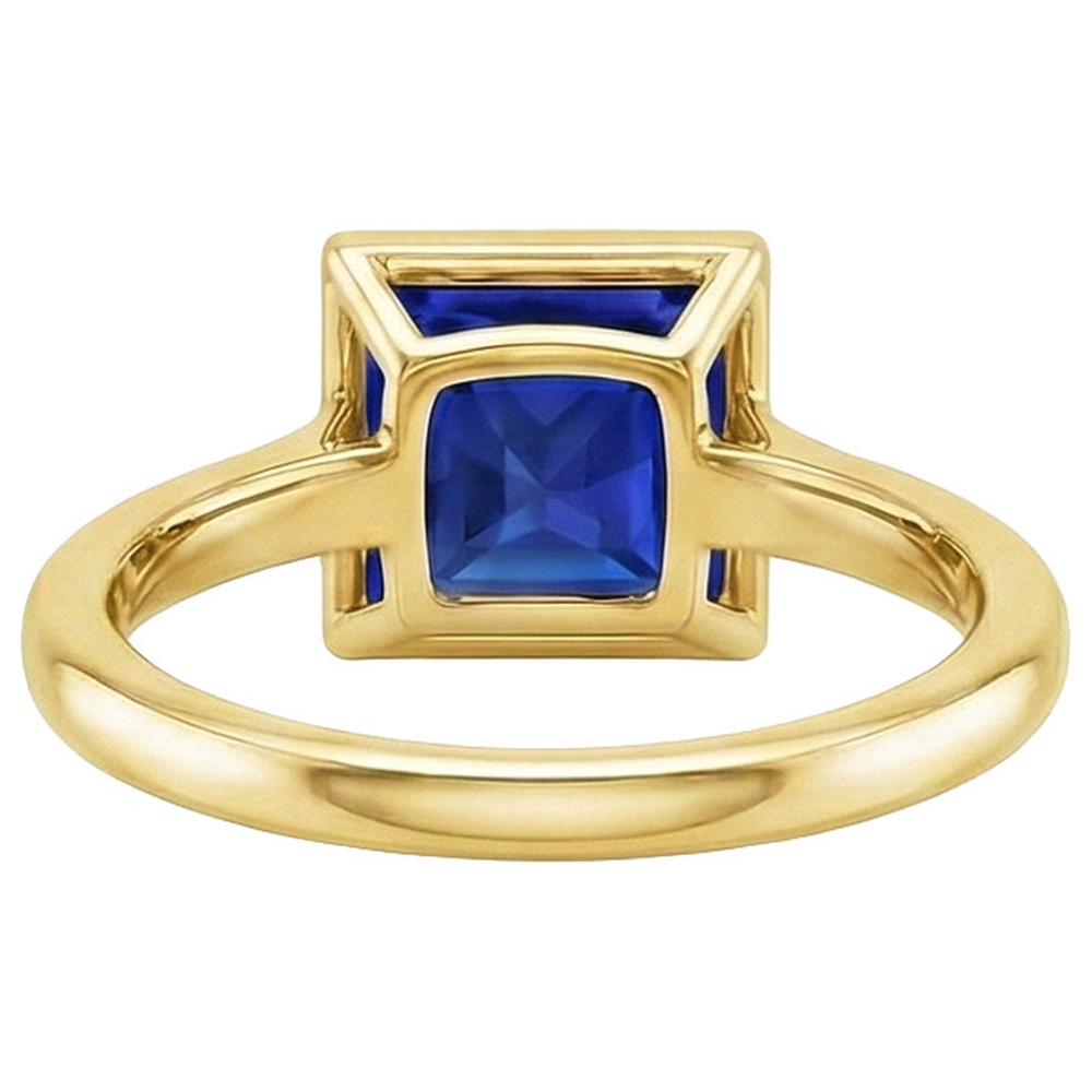 natural princess sapphire 5ct watch top view
