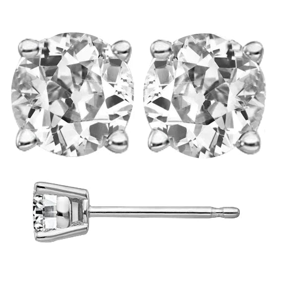 Earrings 14K White Gold with Diamond – main view