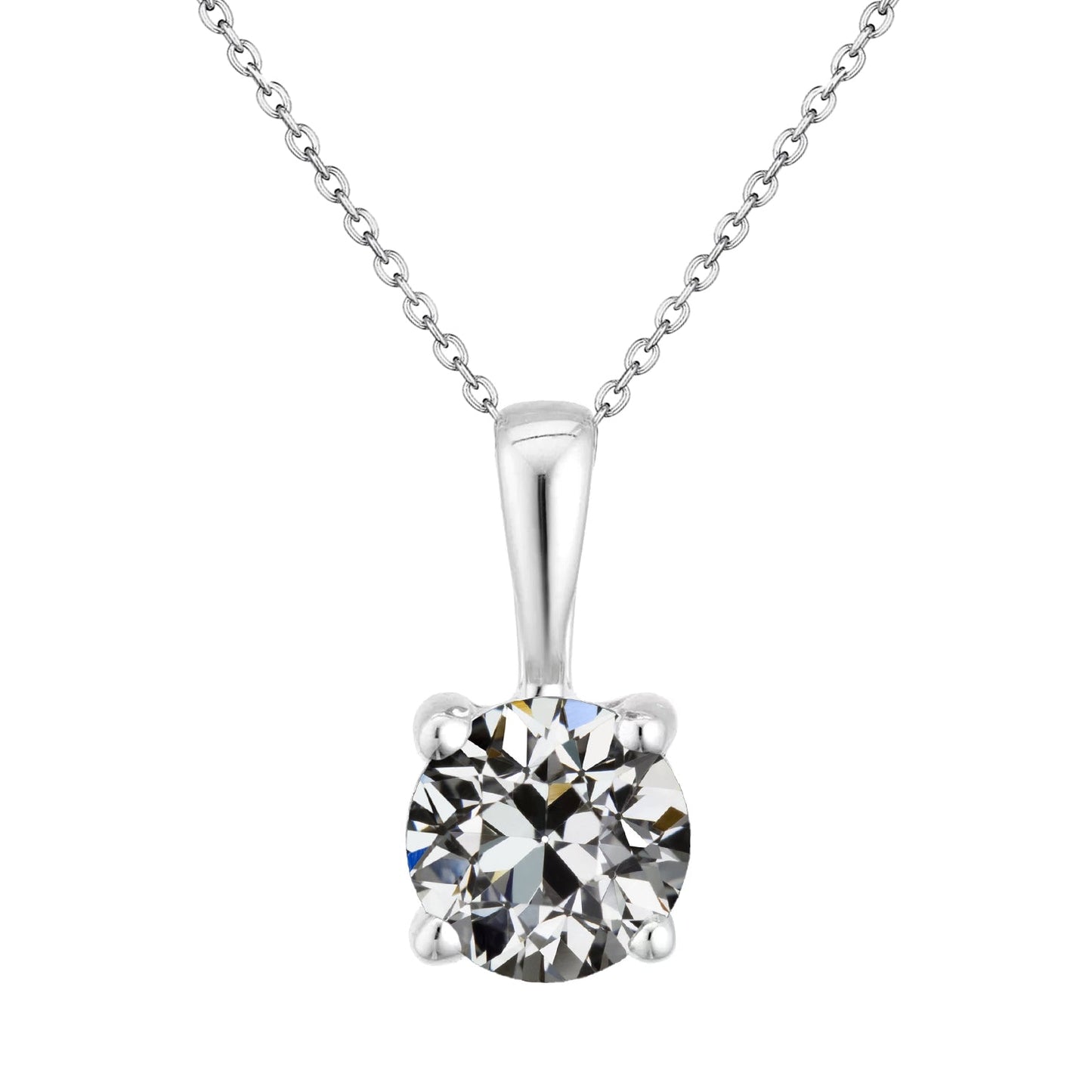 Authentic Fine Diamond Pendant Necklace – main view