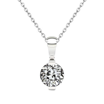 Earth-Mined Brilliant Diamond Drop Pendant – main view