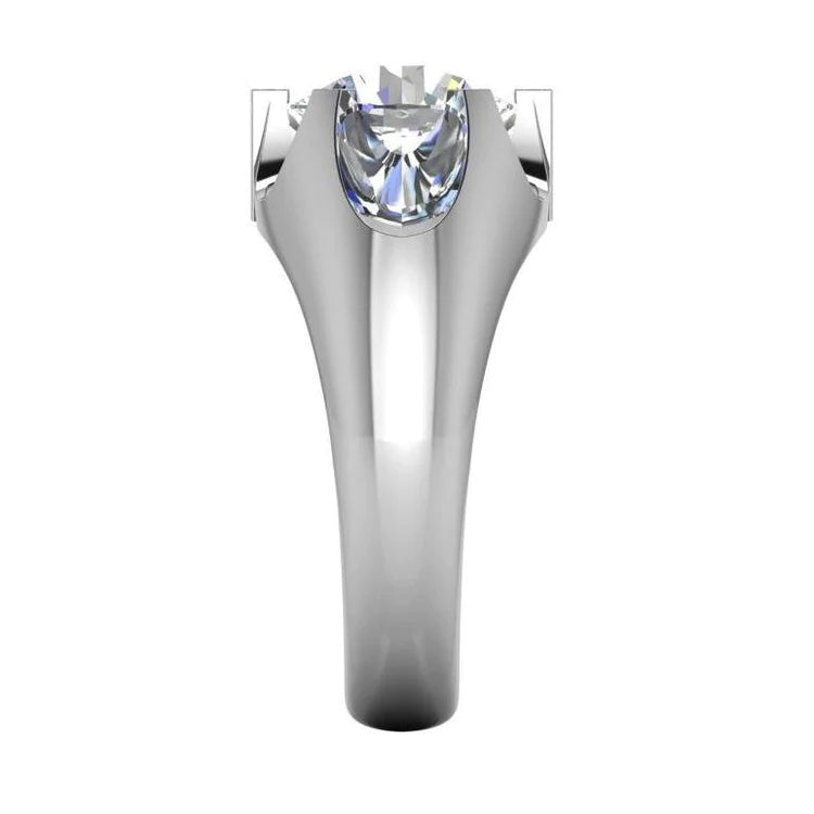 Solitaire Genuine Diamond Men Ring