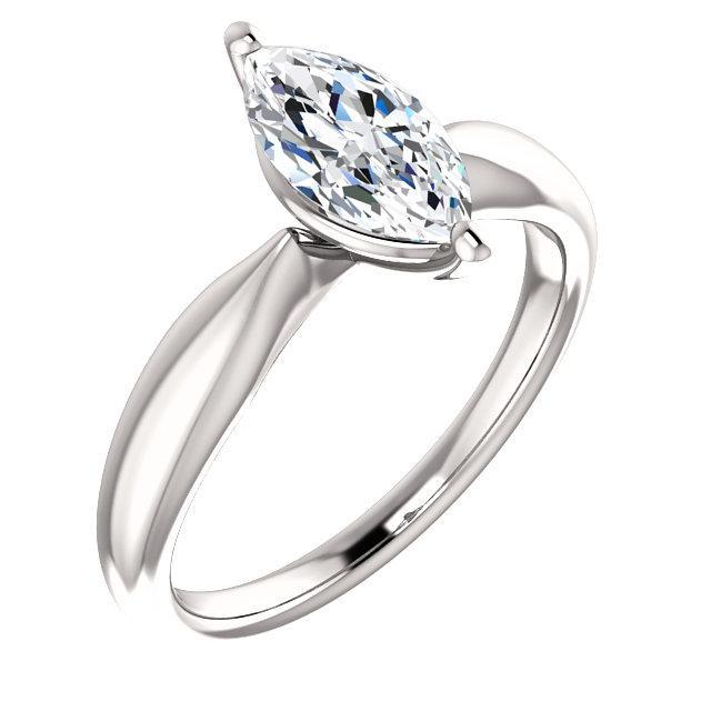 Solitaire Marquise Real Diamond Ring 2.50 Carats