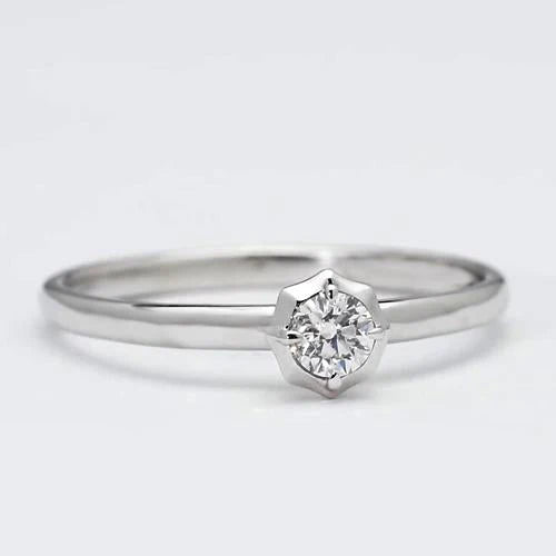 Solitaire Natural Diamond Ring 0.75 Carats