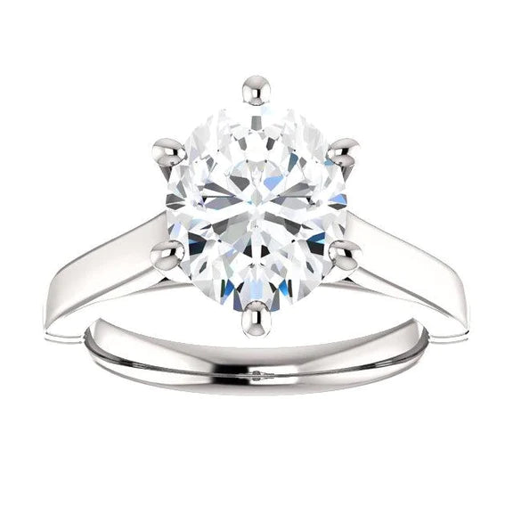 Natural Diamond Ring 3.50 Carats Jewelry New