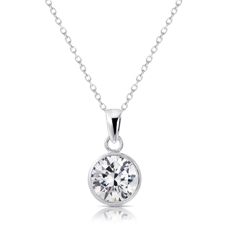 Solitaire Real Diamond Pendant