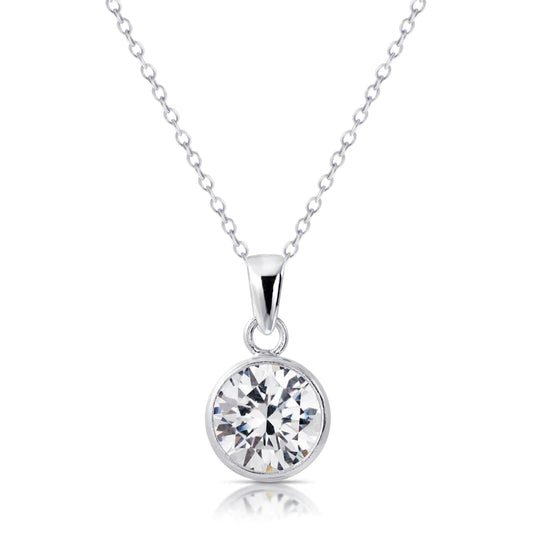 Solitaire Real Diamond Pendant