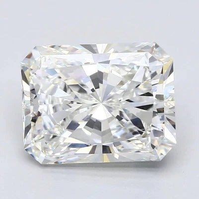 Solitaire Ring With Genuine Radiant Diamond