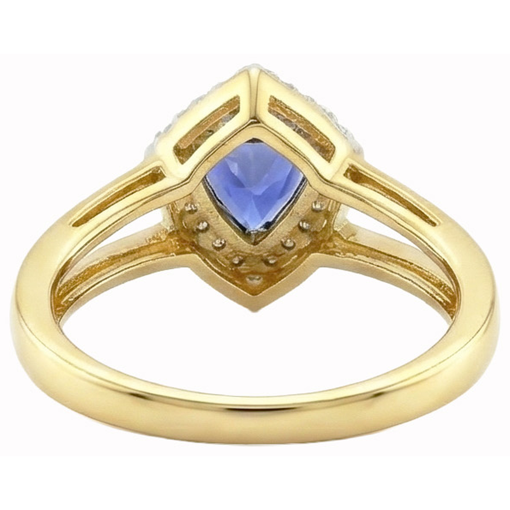 Sparkling Sri Lanka Blue Sapphire Natural Earth Mined Diamond ( Not Lab Grown ) s 1.51 Ct Ring