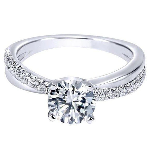 Sparkling 3.30 Carats Natural Diamonds Anniversary Ring White Gold