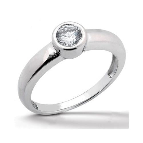 Sparkling Genuine Diamonds 1 Carat Anniversary Ring White Gold
