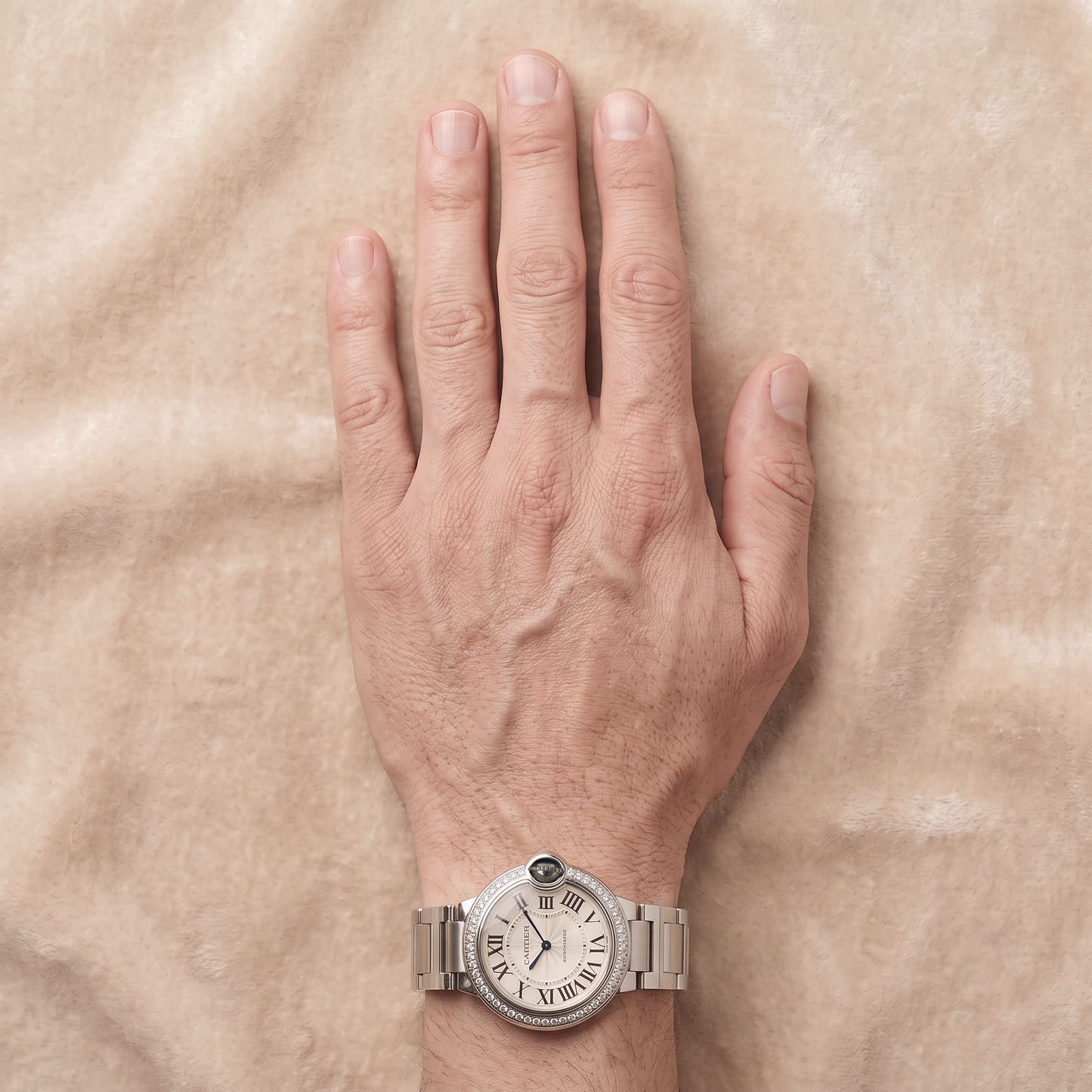 Sterling Silver Diamond Watch – -ct